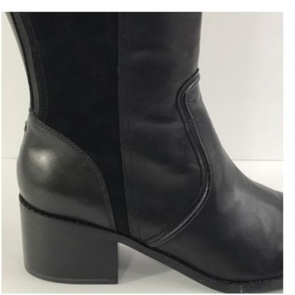 Marc Fisher Wide Calf Leather Tall Shaft Boots - Picture 9 of 12